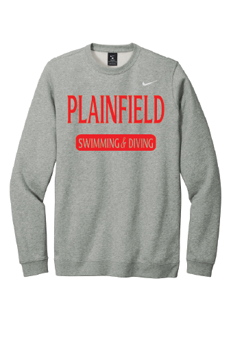 Plainfield Swim and Dive Nike Crew Neck Fleece