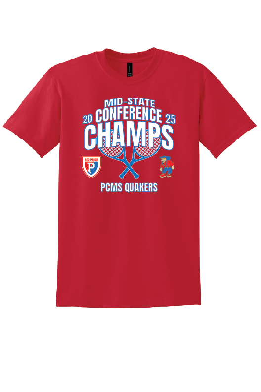 PCMS Tennis Conference Champs 2025 50/50 Tshirt