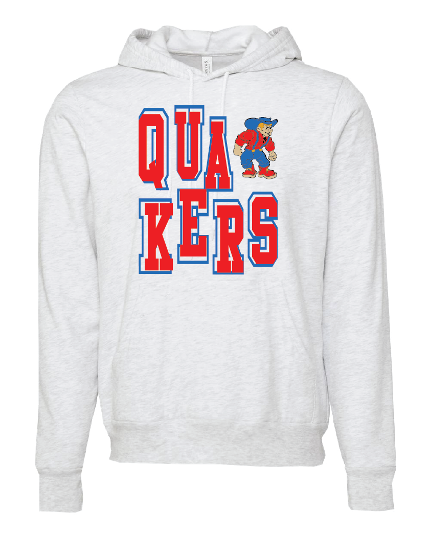 Quakers Scramble Hoodie (Bella Canvas)
