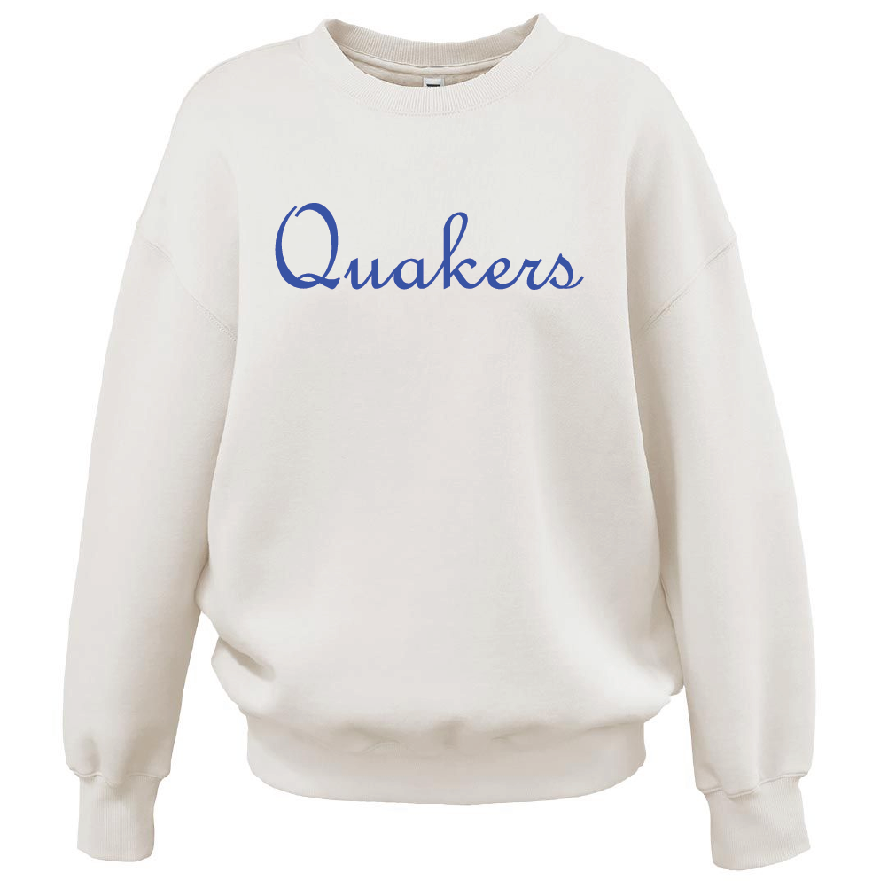 Quakers Oversized Womens Crew