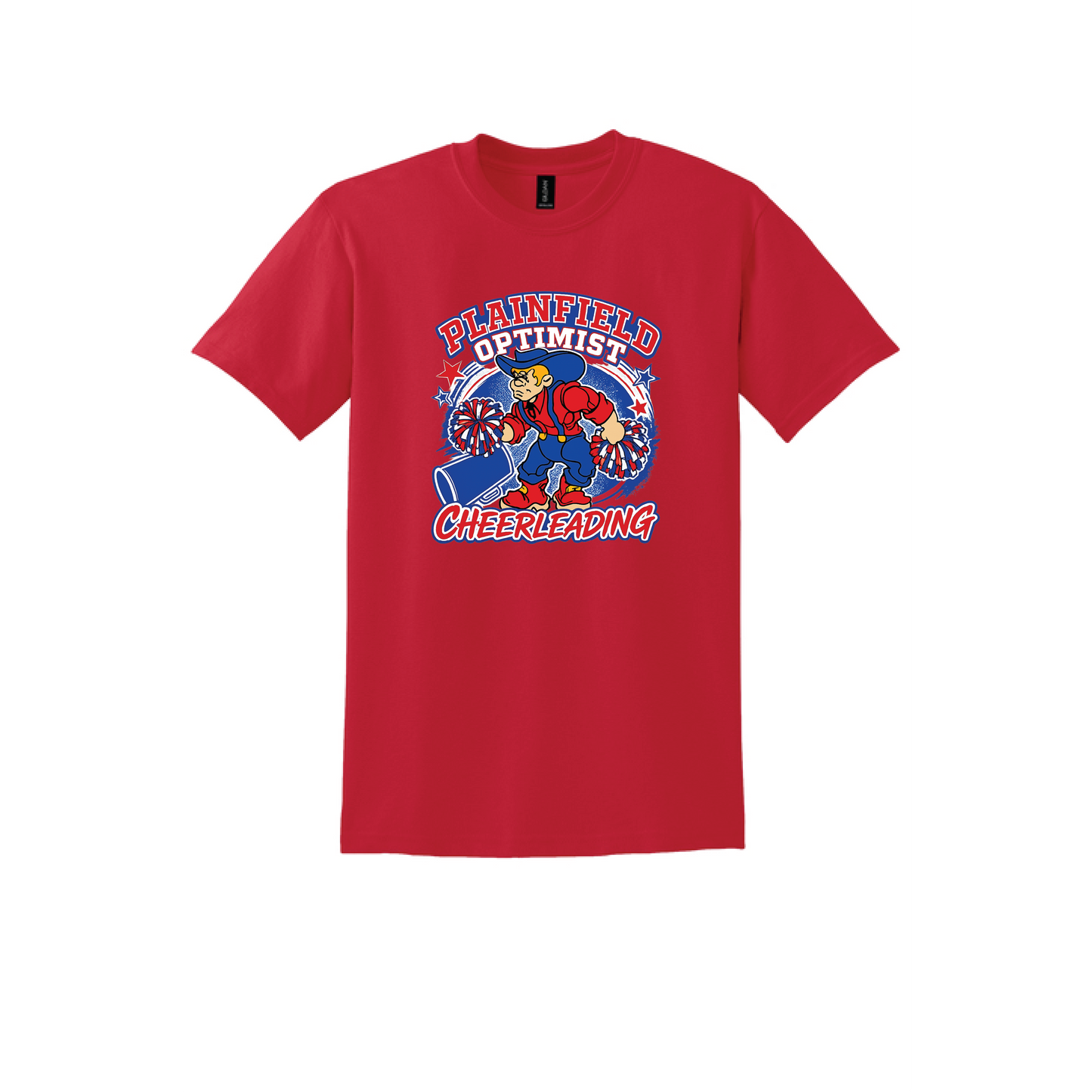Plainfield Optimist Cheer 50/50 TShirt