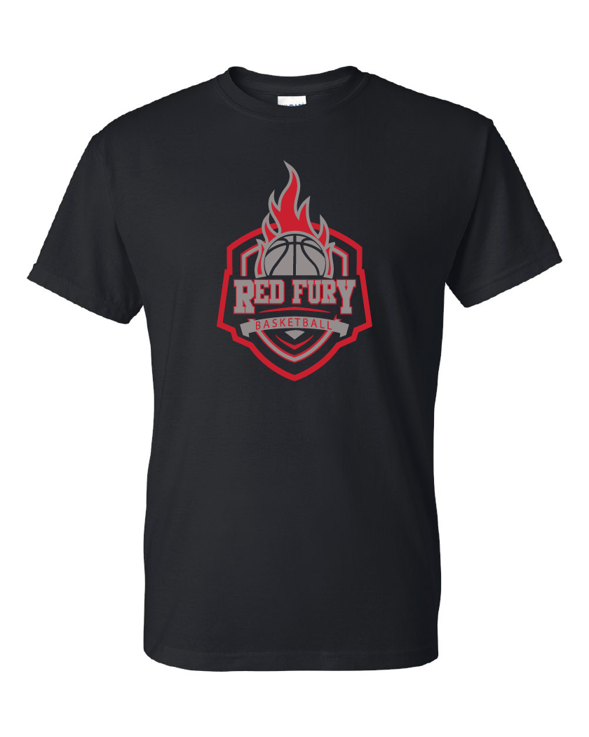Red Fury Basketball 50/50 TShirt