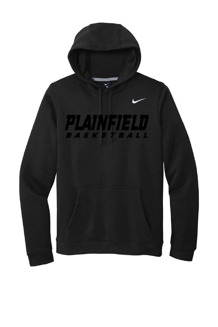 Plainfield Basketball Nike Hoodie Black on Black