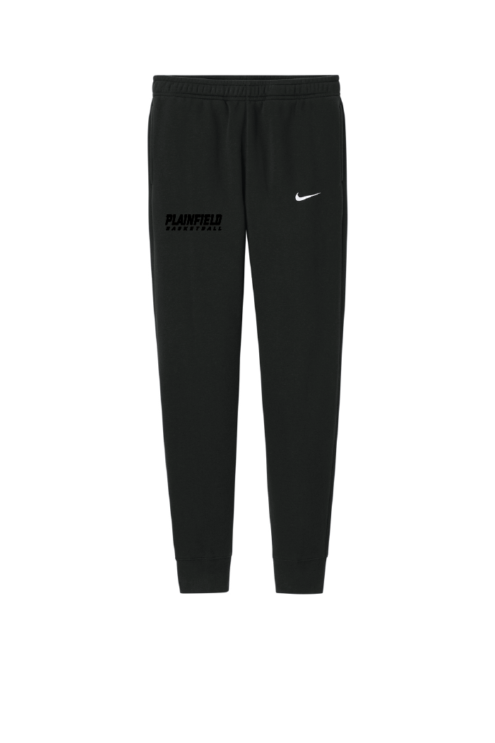 Plainfield Basketball Nike Joggers Black on Black
