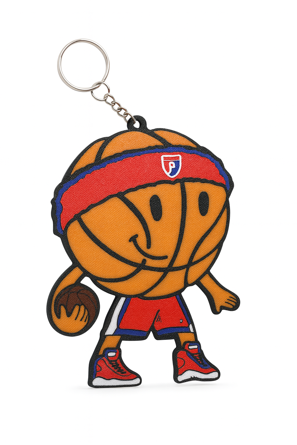 Plainfield Quaker Basketball Key Chain