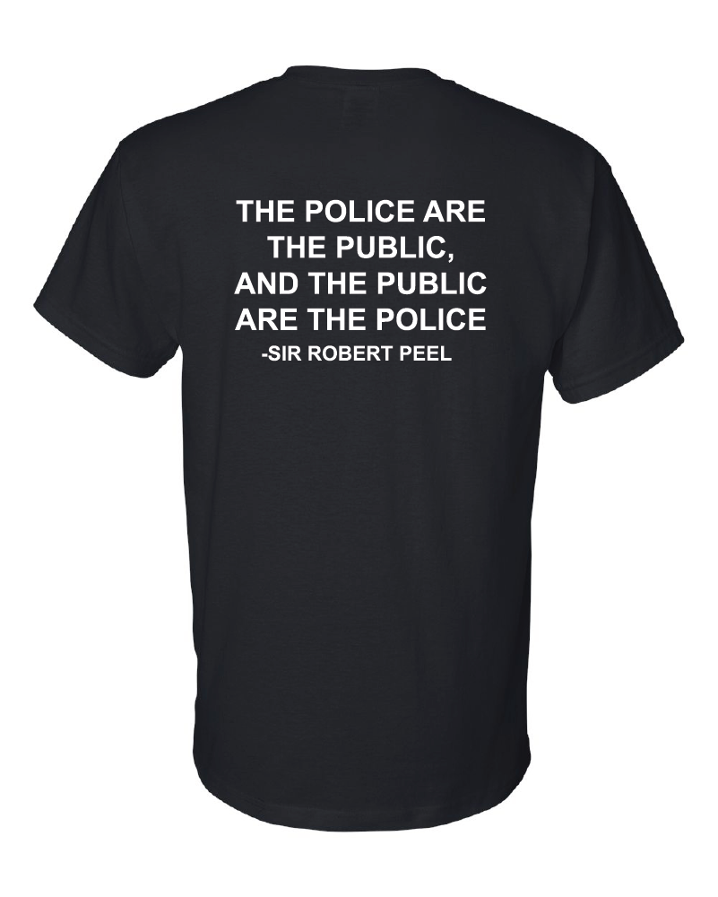 Plainfield Police Department TShirt 50/50
