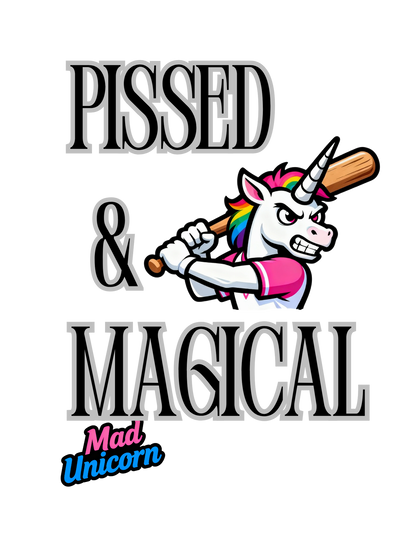 Mad Unicorn Dads Club (Pissed and Magical Back) Hoodie
