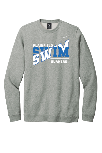 Plainfield Swimming Nike Crew Neck Fleece