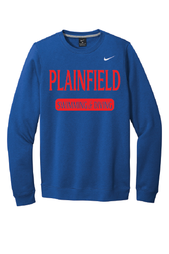 Plainfield Swim and Dive Nike Crew Neck Fleece