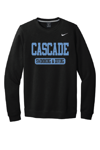 Cascade Swim and Dive Nike Crew Neck Fleece