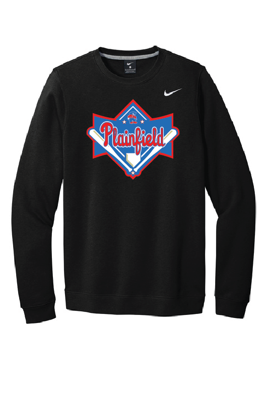 Plainfield Baseball Nike Crew Neck Fleece