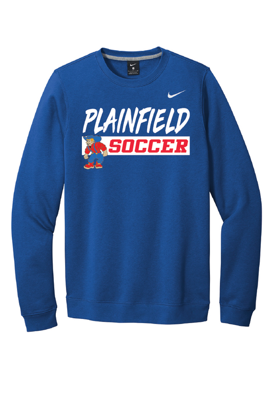 Plainfield Soccer Nike Crew Neck Fleece
