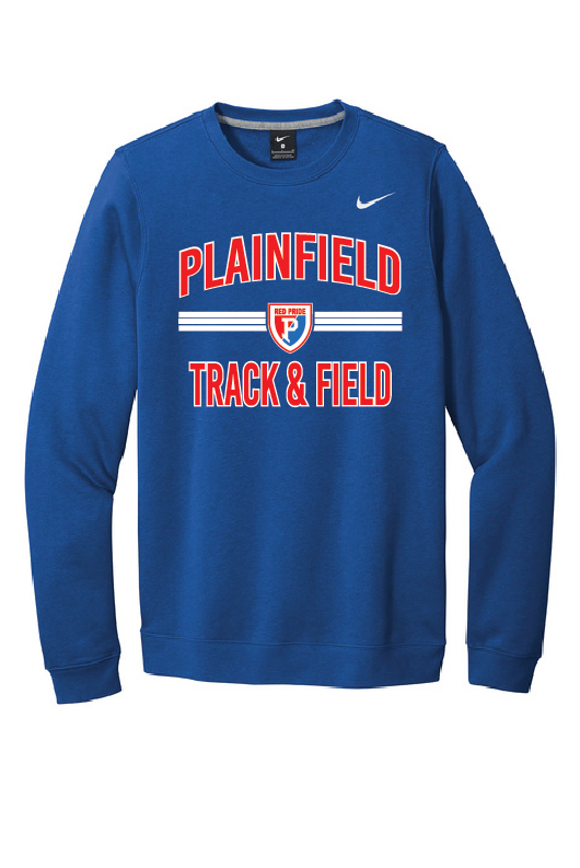 Plainfield Track & Field Nike Crew Neck Fleece