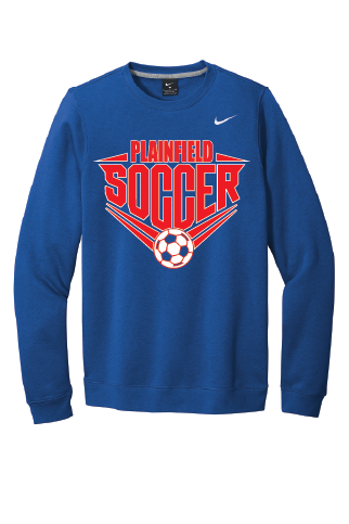 Plainfield Soccer Nike Crew Neck Fleece