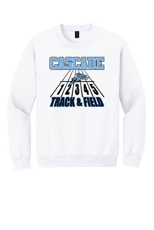 Cascade Middle School Track and Field Crew Neck Fleece