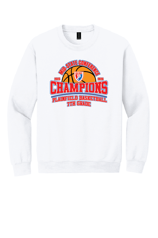 PCMS 7th Grade Basketball Conference Champs Crew Neck Fleece