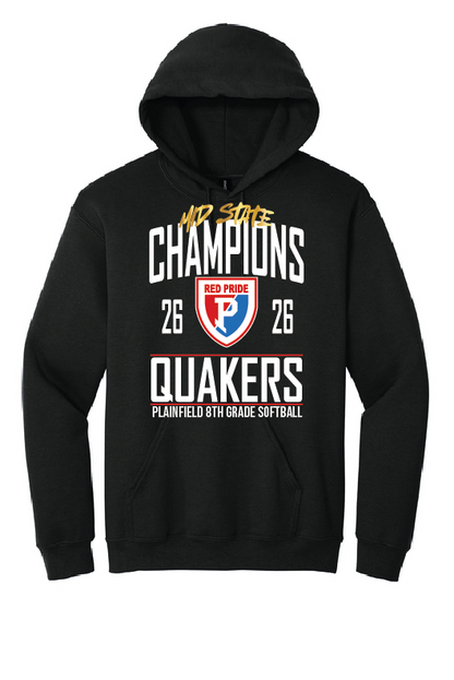 PCMS Softball 8th Grade Conference Champs 50/50 Hoodie