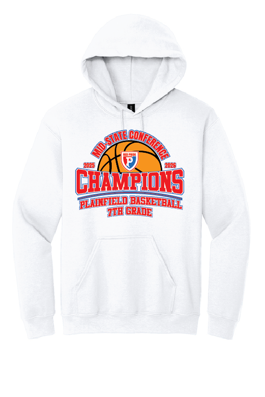 PCMS 7th Grade Basketball Conference Champs 50/50 Hoodie