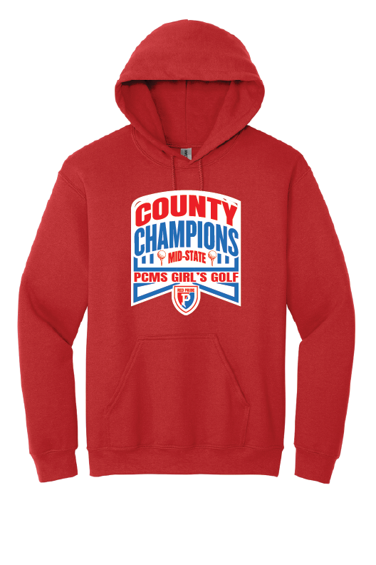 PCMS Girl's Golf County Champs 50/50 Hoodie