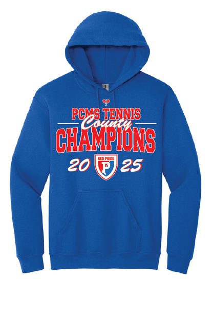 PCMS Tennis County Champs 50/50 Hoodie