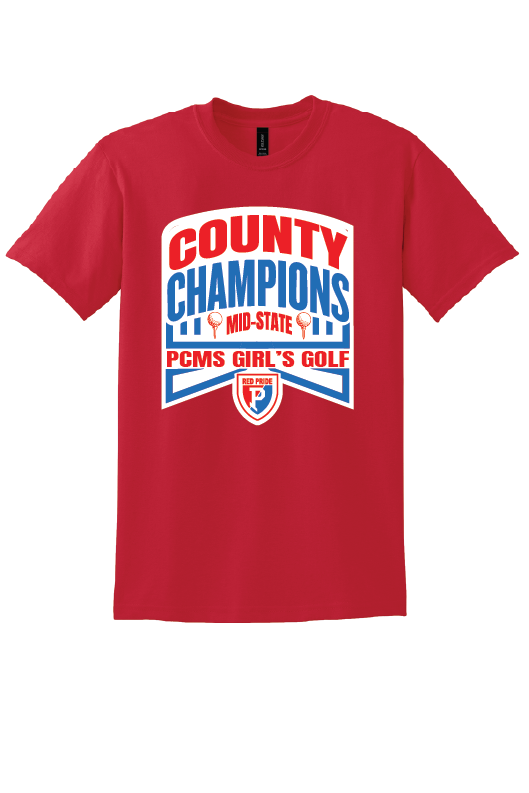 PCMS Girl's Golf County Champs 50/50 Tee