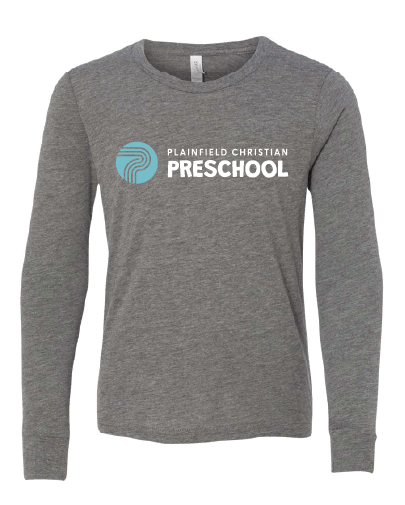 Plainfield Christian Preschool Triblend Long Sleeve Tee (Youth)