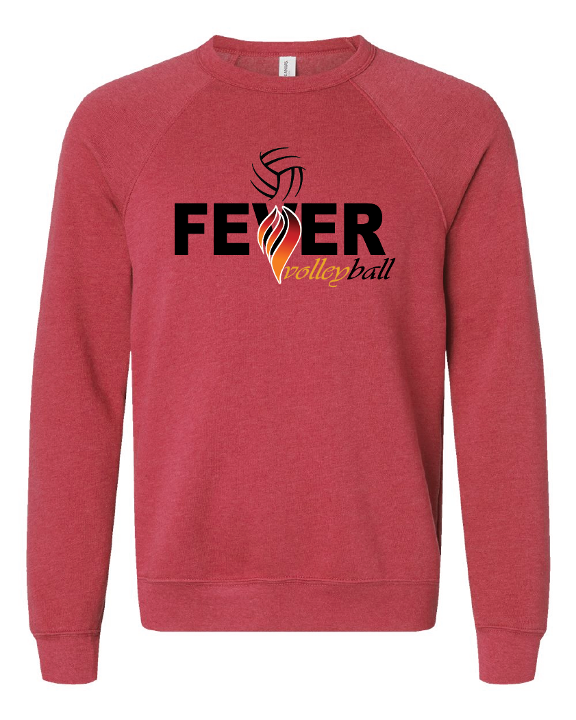 Fever Volleyball Bella Canvas Crew Neck Fleece
