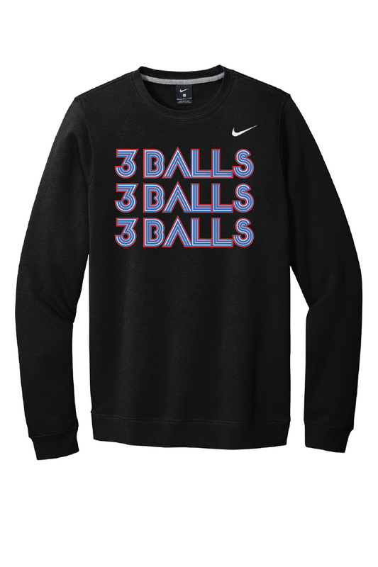 Rage Softball 3 Balls Nike Crew Crew Neck Fleece
