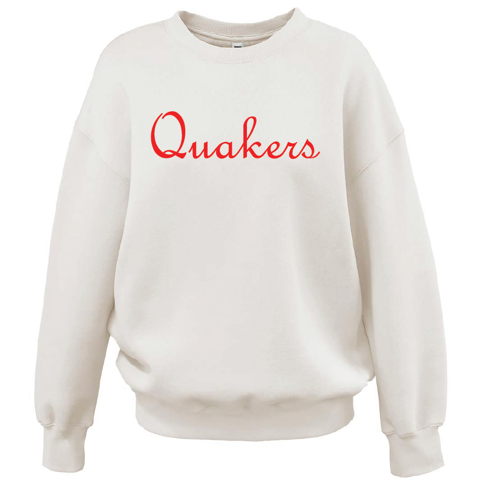 Quakers Oversized Womens Crew
