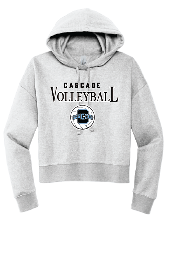Cascade Volleyball Crop Hoodie