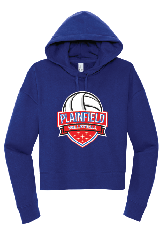 Plainfield Volleyball Crop Hoodie