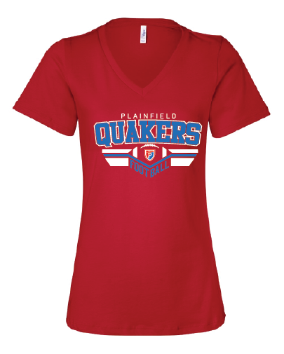 Plainfield Football Women’s Relaxed V-Neck Tee