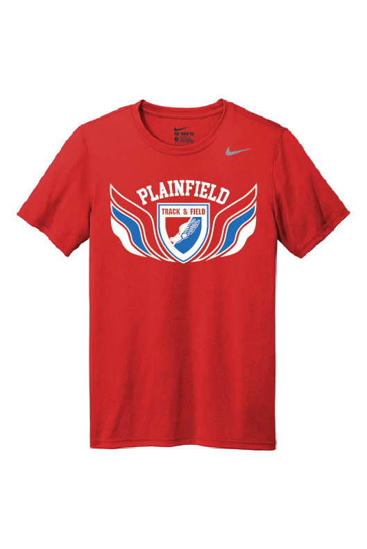 Plainfield Unified Track Uniform Logo Nike Shirt