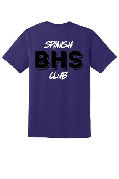 Brownsburg Spanish Club 50/50 TShirt Front+Back