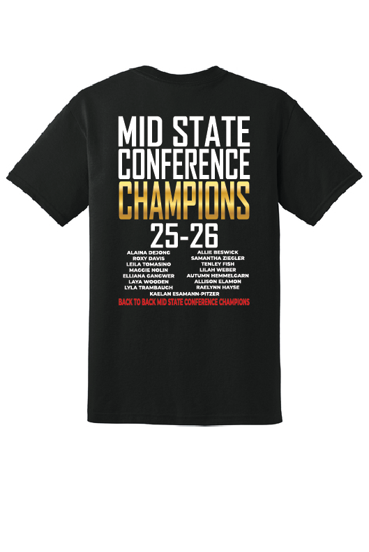 PCMS Softball 8th Grade Conference Champs 50/50 TShirt
