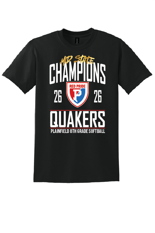 PCMS Softball 8th Grade Conference Champs 50/50 TShirt