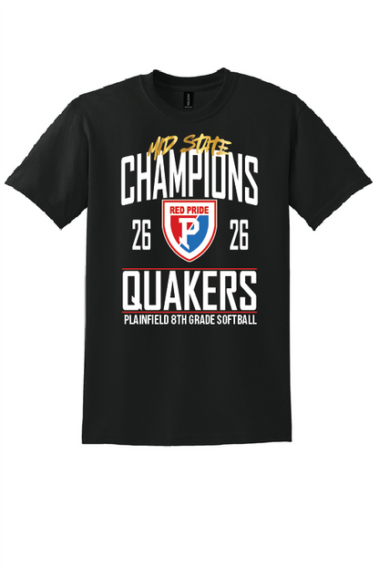 PCMS Softball 8th Grade Conference Champs 50/50 TShirt
