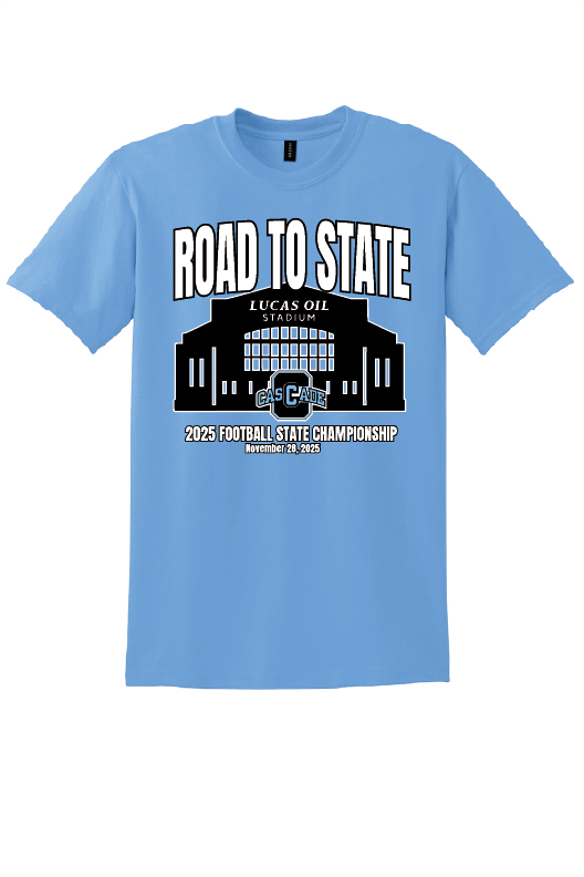 Cascade Football Road To State 50/50 TShirt
