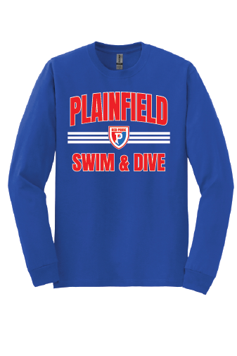 Plainfield Swim and Dive 50/50 Long Sleeve