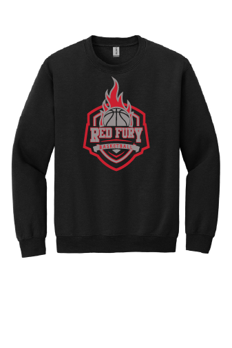 Red Fury Basketball Crew Neck Fleece