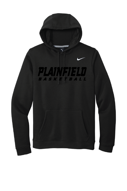 Plainfield Basketball Nike Hoodie Black on Black