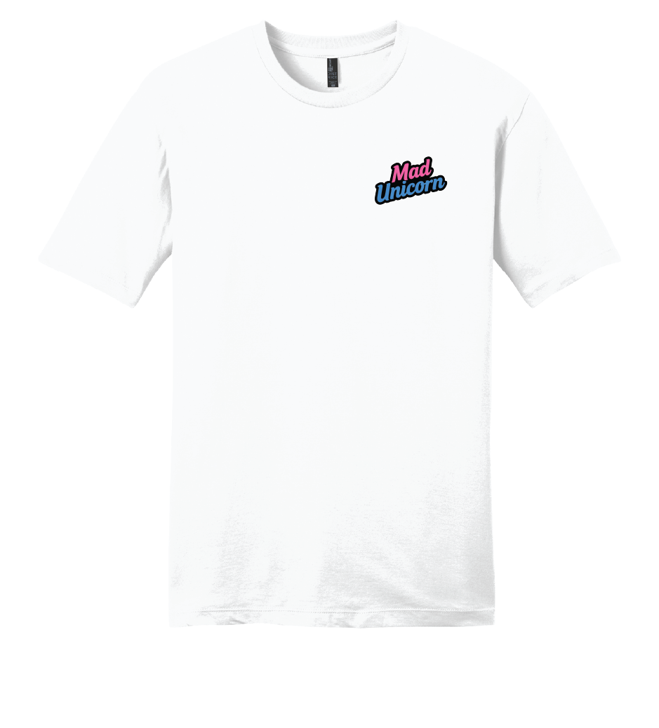 Mad Unicorn Eat Sleep Defense Back TShirt