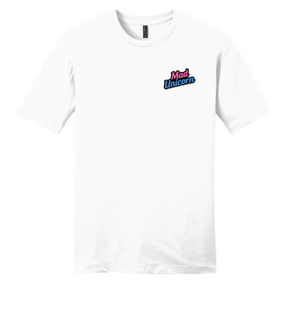 Mad Unicorn Eat Sleep Defense Back TShirt