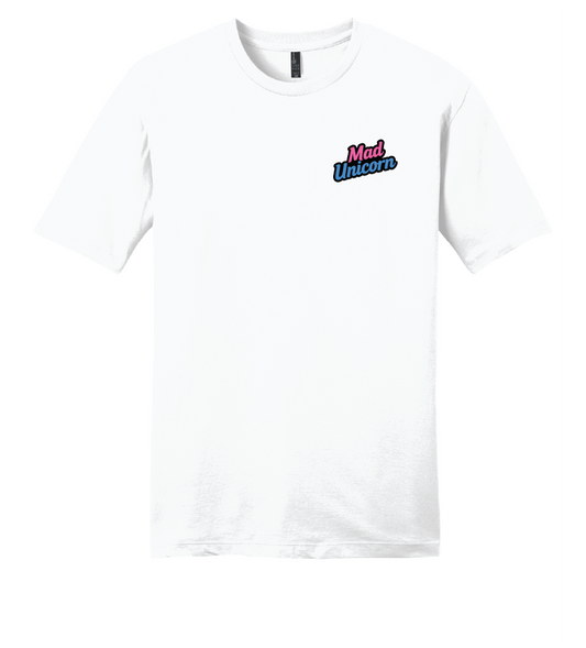 Mad Unicorn Eat Sleep Defense Back TShirt