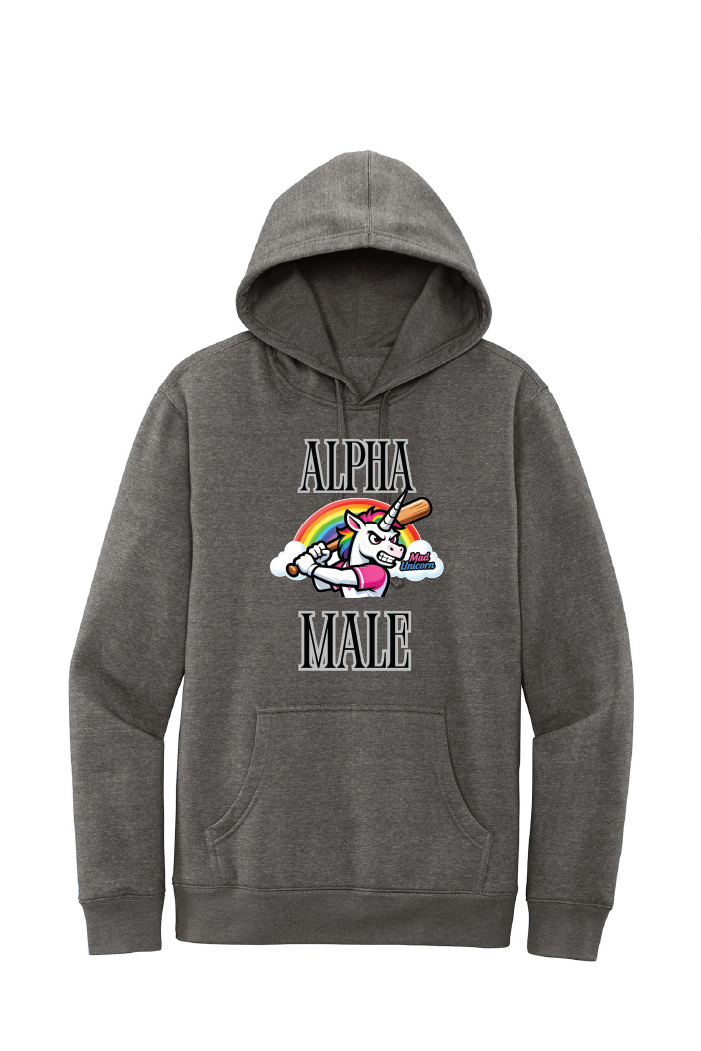 Mad Unicorn Alpa Male (Pissed and Magical Back) Hoodie