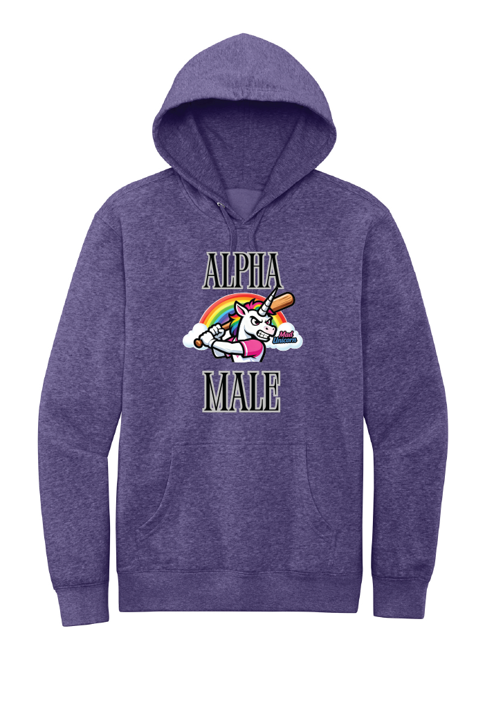 Mad Unicorn Alpa Male (Pissed and Magical Back) Hoodie