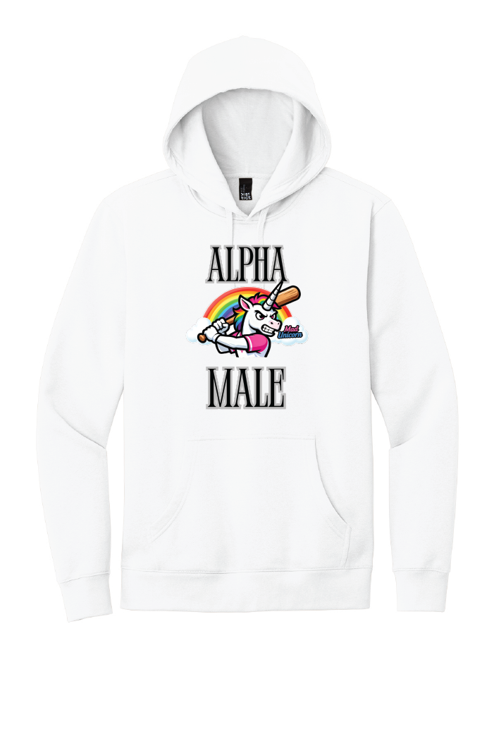 Mad Unicorn Alpa Male (Pissed and Magical Back) Hoodie