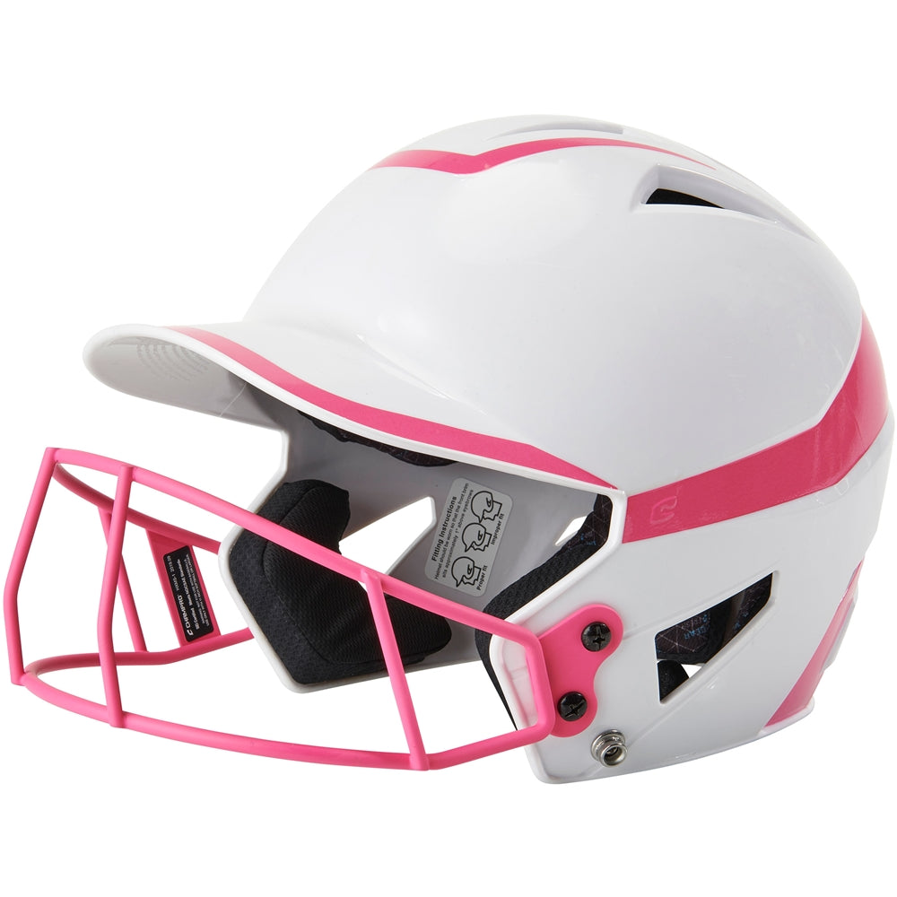 Champro Softball 2 Tone Batting Helmet with Facemask