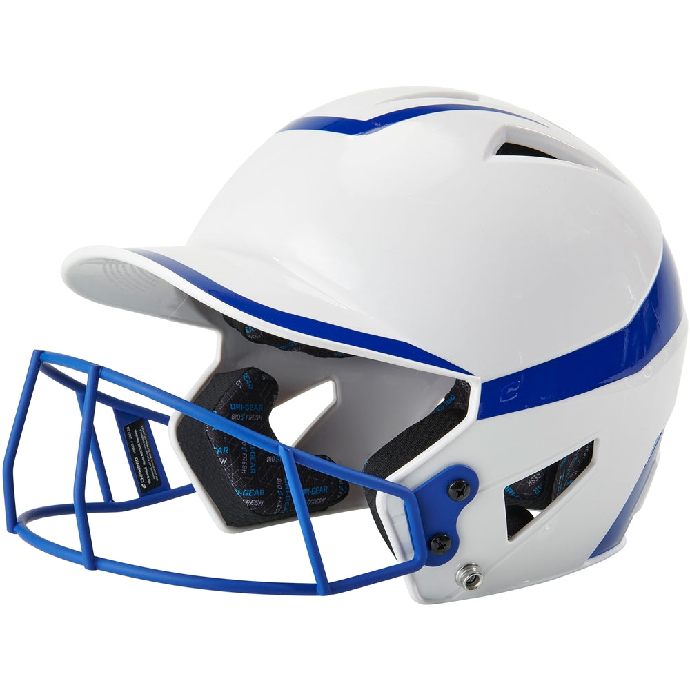 Champro Softball 2 Tone Batting Helmet with Facemask