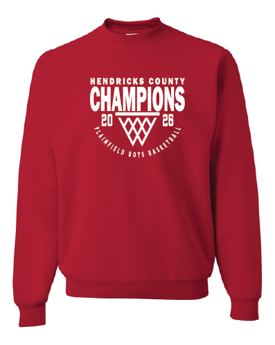 Plainfield Boys Basketball County Champions Crew Neck